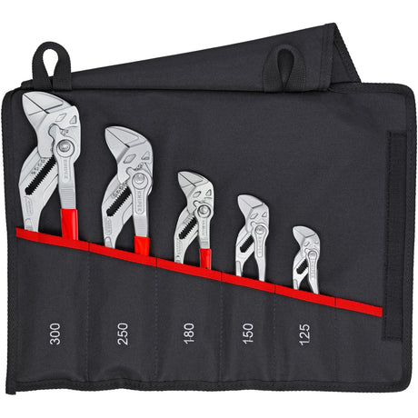 Knipex 001955s4 5-delige sleuteltangenset in roltas