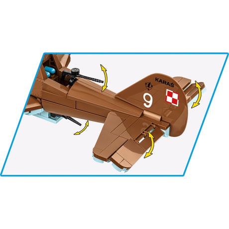 Cobi historical collection - pzl.23 karaś constructiespeelgoed (schaal 1:32)