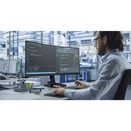 Philips 34b2u3600c 34 curved ultrawide monitor (zwart, 1x displayport, 1x hdmi, 1x usb-c, 4x usb-a, 1x rj-45, 120 hz)