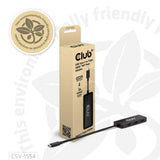 Club 3d usb-c naar triple hdmi mst hub 4k60hz adapter (zwart)