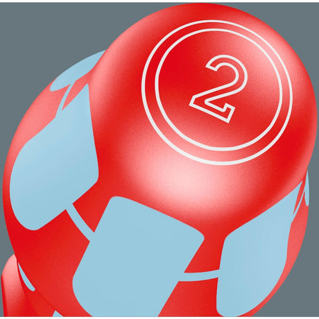 Wera 3160 i 7 schroevendraaierset kraftform plus, roestvrij staal + rek (rood blauw, 7-delig)