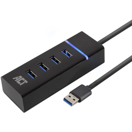 Act connectivity ac6300 usb hub usb 3.2 gen 1 met 4 usb-a poorten usb-hub (zwart)