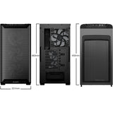 Be quiet! pure base 501 lx midi tower behuizing (zwart | 2x usb-a | 1x usb-c | rgb | tempered glass)