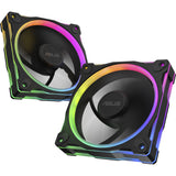 Asus prime mr120 argb fan - triple pack case fans (zwart, 3 stuks, 120 x 120 x 28 mm, 3 stuks)
