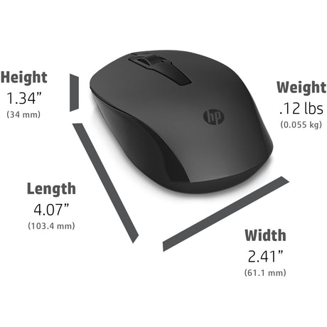 Hp 150 draadloze muis (donkergrijs zwart, 1600 dpi)