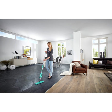 Leifheit picobello vloerwisser s micro duo met steel - 27 cm wisbreedte - turqouise - grijs