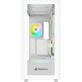 Sharkoon rebel c60 rgb midi tower behuizing (wit | 2x usb-a | 1x usb-c | rgb | tempered glass)
