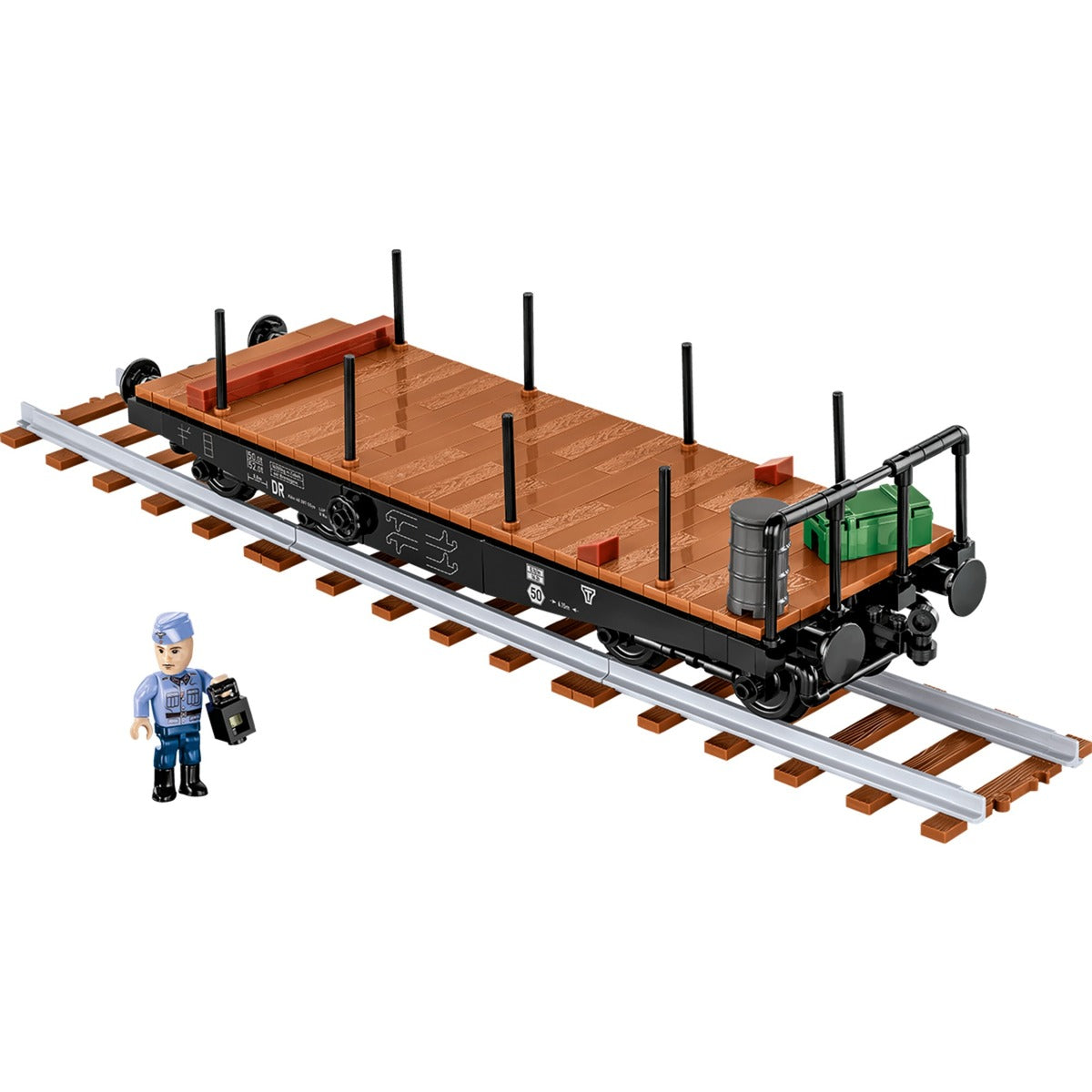 Cobi schwerer plattformwagen type ssys constructiespeelgoed (schaal 1:35)
