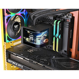 Thermaltake magcurve 360 ultra argb sync aio liquid cooler waterkoeling (zwart)