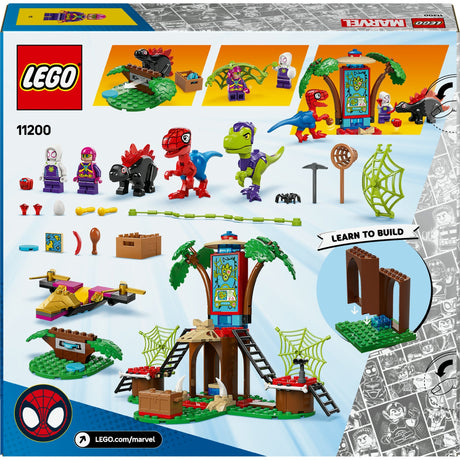 Lego spidey 11200 spidey en gobby's raptorstrijd bij de boomhut