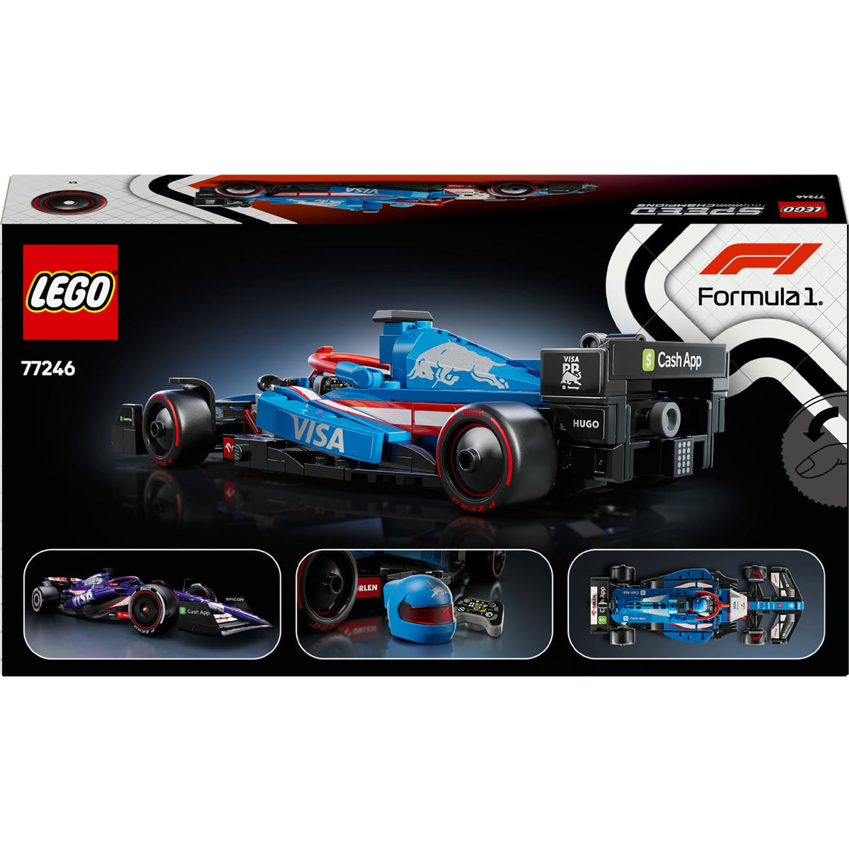 Lego speed champions visa cash app rb vcarb 01 f1 racewagen set - 77246