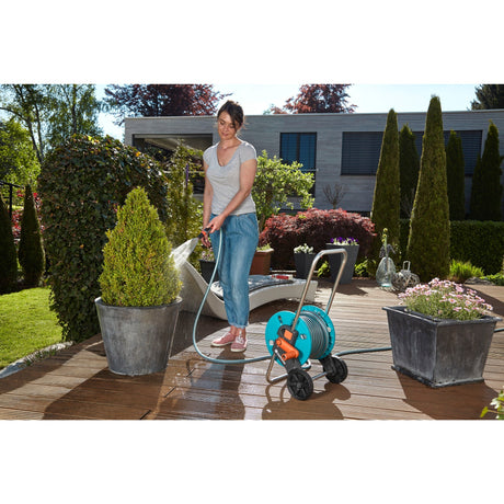 Gardena slangenwagen aquaroll s set (turquoise grijs, 18502-20)