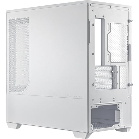 Asus prime ap202 midi tower behuizing (wit | 2x usb-a | 1x usb-c | rgb | tempered glass)