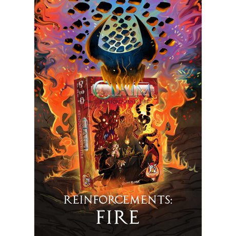White goblin games claim reinforcements: fire kaartspel (nederlands, uitbreiding, 2 spelers, 25 minuten, vanaf 10 jaar)