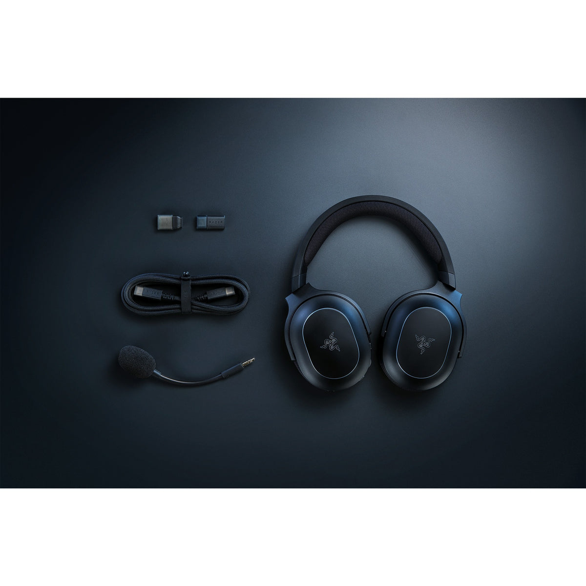 Razer barracuda x chroma over-ear gaming headset (zwart, usb-dongle, bluetooth)
