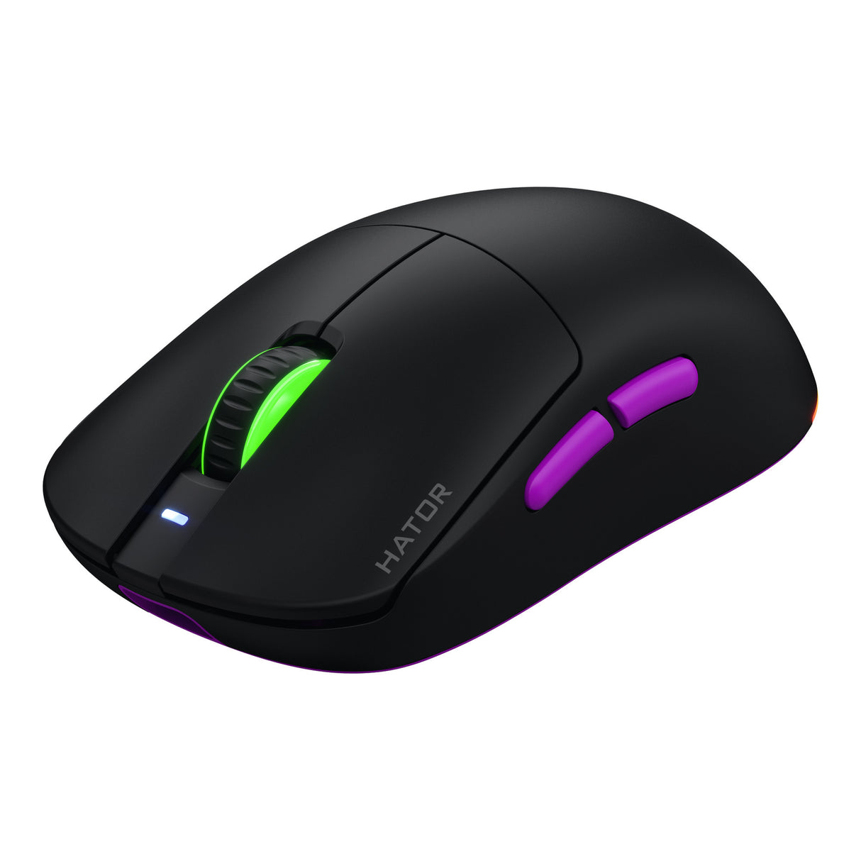 Hator quasar 3 ultra 8k wireless gaming muis (zwart, 400 - 30.000 dpi, rgb, 2.4ghz bluetooth 5.1 usb)