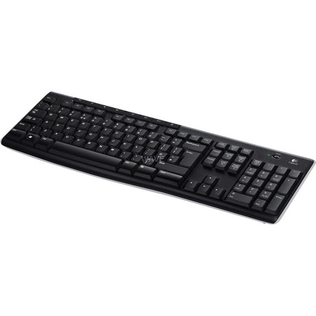 Logitech wireless keyboard k270 (zwart, eu lay-out (qwerty), rubberdome)