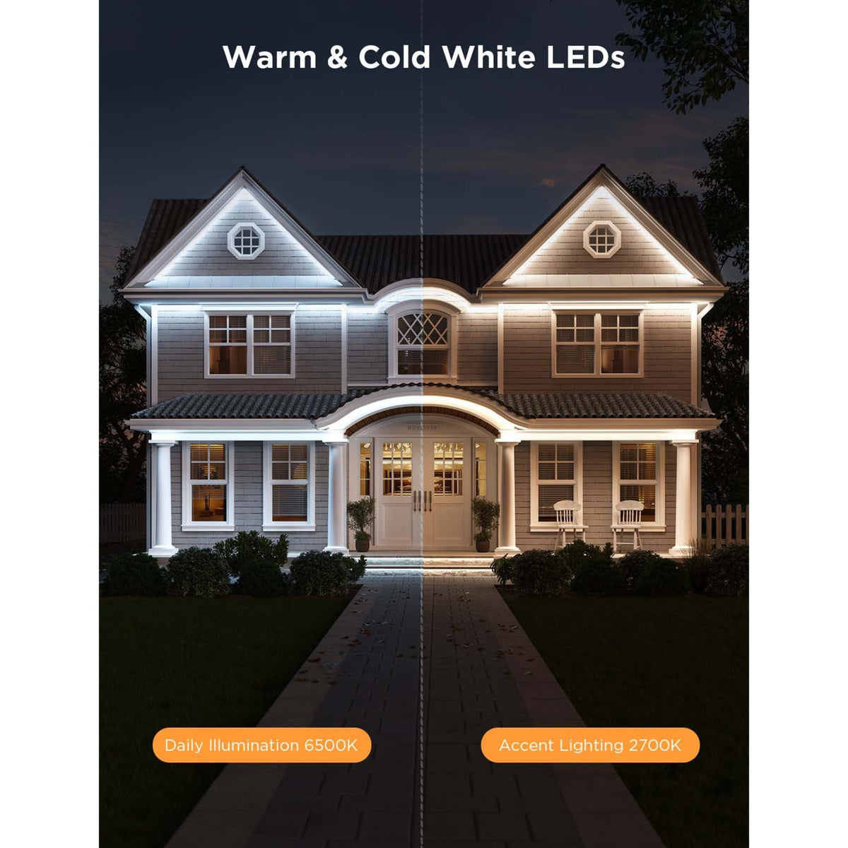 Govee slimme buiten ledstrip - 10 meter ip65 - rgbicww - app-bediening - alexa google