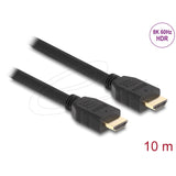 Delock high speed hdmi cable 48 gbps 8k 60 hz, 10 meter kabel (zwart)