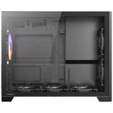 Antec flux m mini tower behuizing (zwart | 1x usb-a | 1x usb-c | tempered glass)