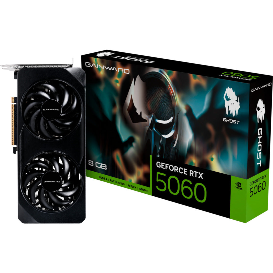 Gainward geforce rtx 5060 ghost 8gb grafische kaart (dlss 4, 3x displayport, 1x hdmi 2.1)