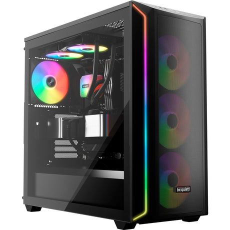 Be quiet! light wings lx pwm rgb case fans (zwart, 3 stuks, 140 x 140 x 25 mm)