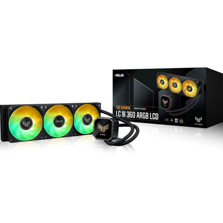 Asus tuf gaming lc iii 360 argb lcd waterkoeling (zwart)