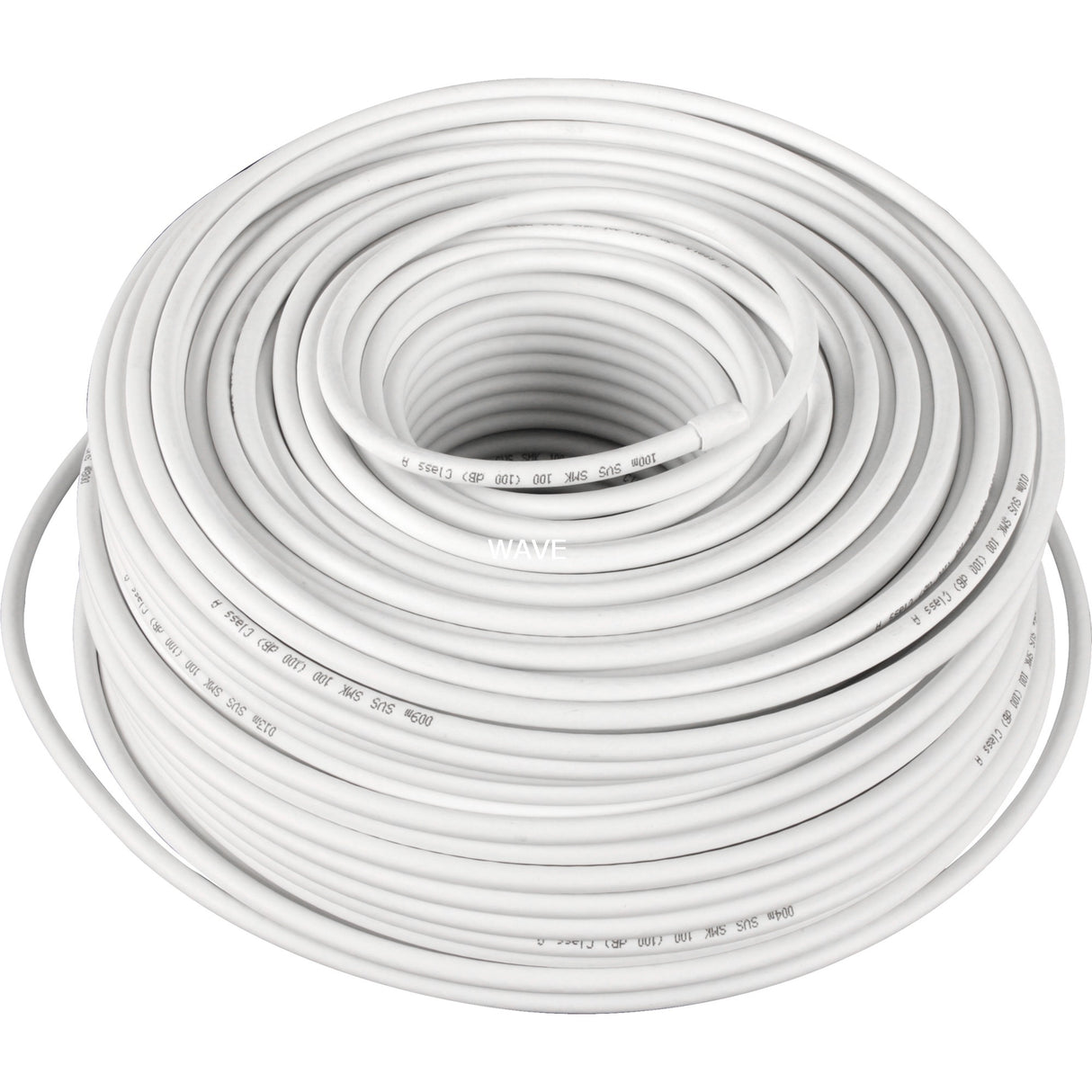 Goobay koaxial ring kabel (wit, 100 meter)
