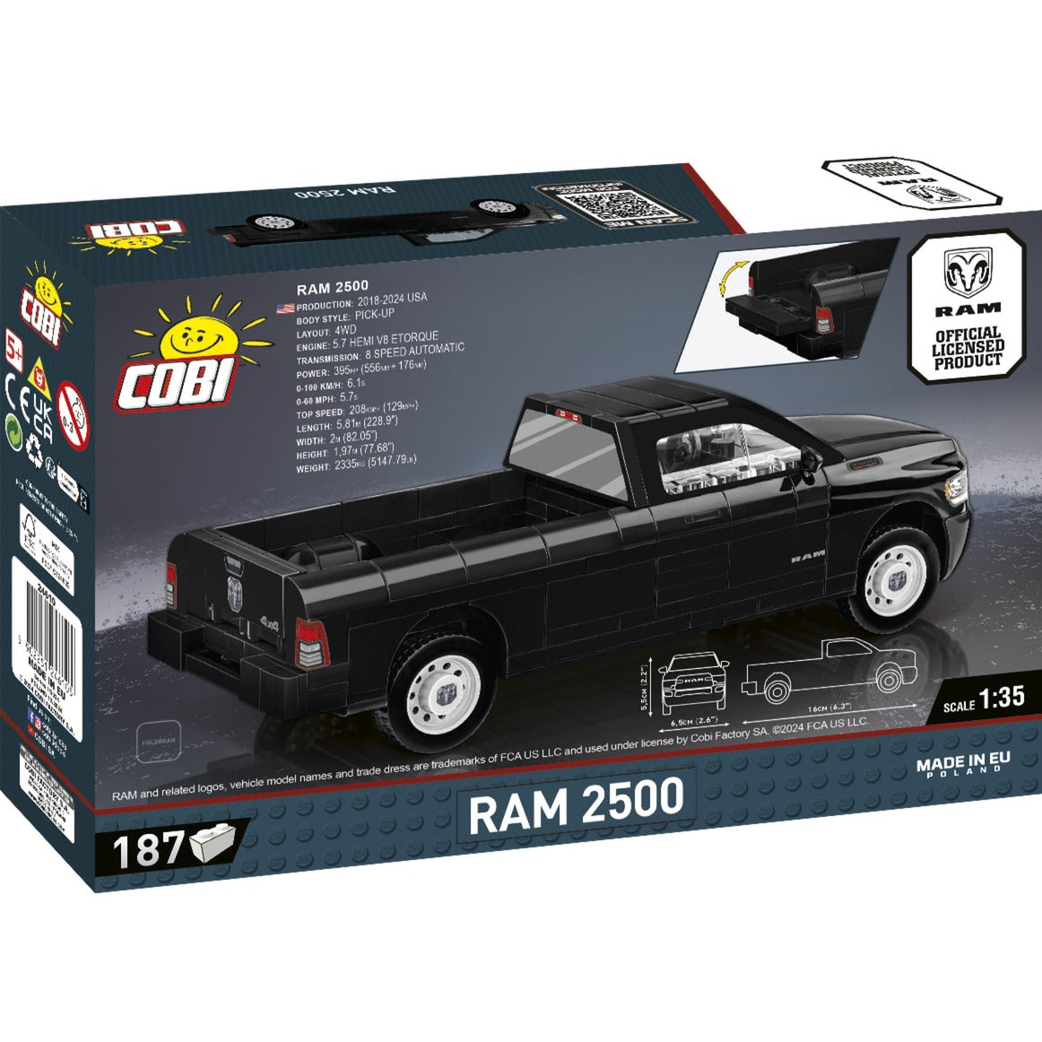 Cobi ram 2500 constructiespeelgoed (schaal 1:35)