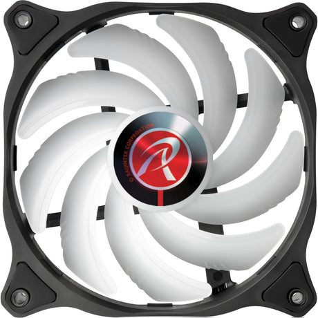 Raijintek eos 12 rbw add-2 rgb case fans (zwart, 2 stuks, 120 x 120 x 25 mm, pwm)