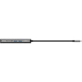 Belkin connect meerpoorts 6-in-1 usb-c hub dockingstation (zilver)