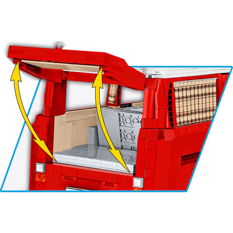Cobi volkswagen t2a camper van - executive edition constructiespeelgoed (schaal 1:12)