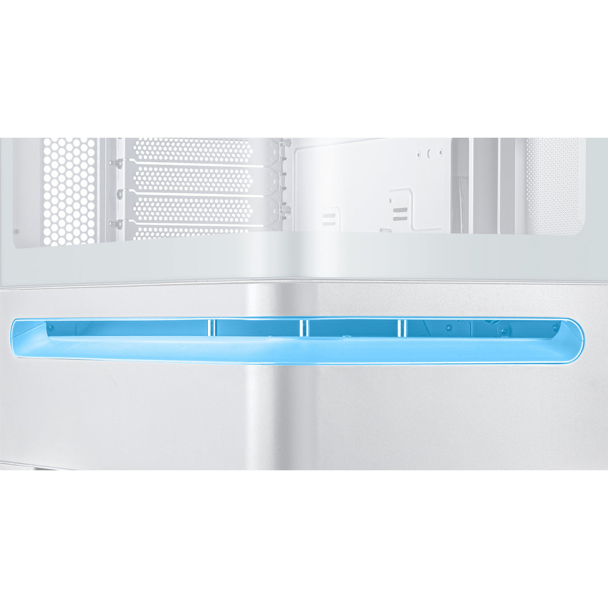 Asus prime ap202 midi tower behuizing (wit | 2x usb-a | 1x usb-c | rgb | tempered glass)