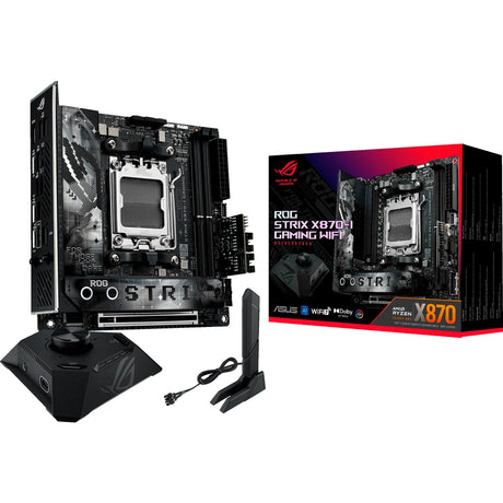 Asus rog strix x870-i gaming wifi socket am5 moederbord (raid, 2,5gb-lan, wi-fi 7, bt, sound, mini-itx)