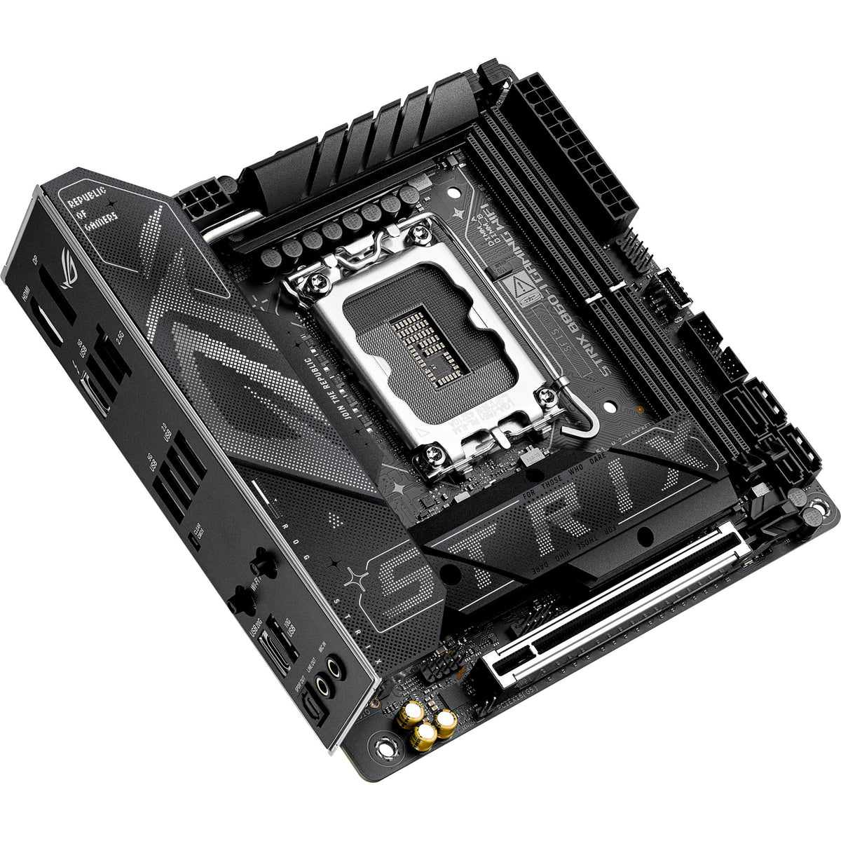 Asus rog strix b860-i gaming wifi socket 1851 moederbord (raid, 2.5 gb-lan, wi-fi 7, bt, sound, mini-itx)