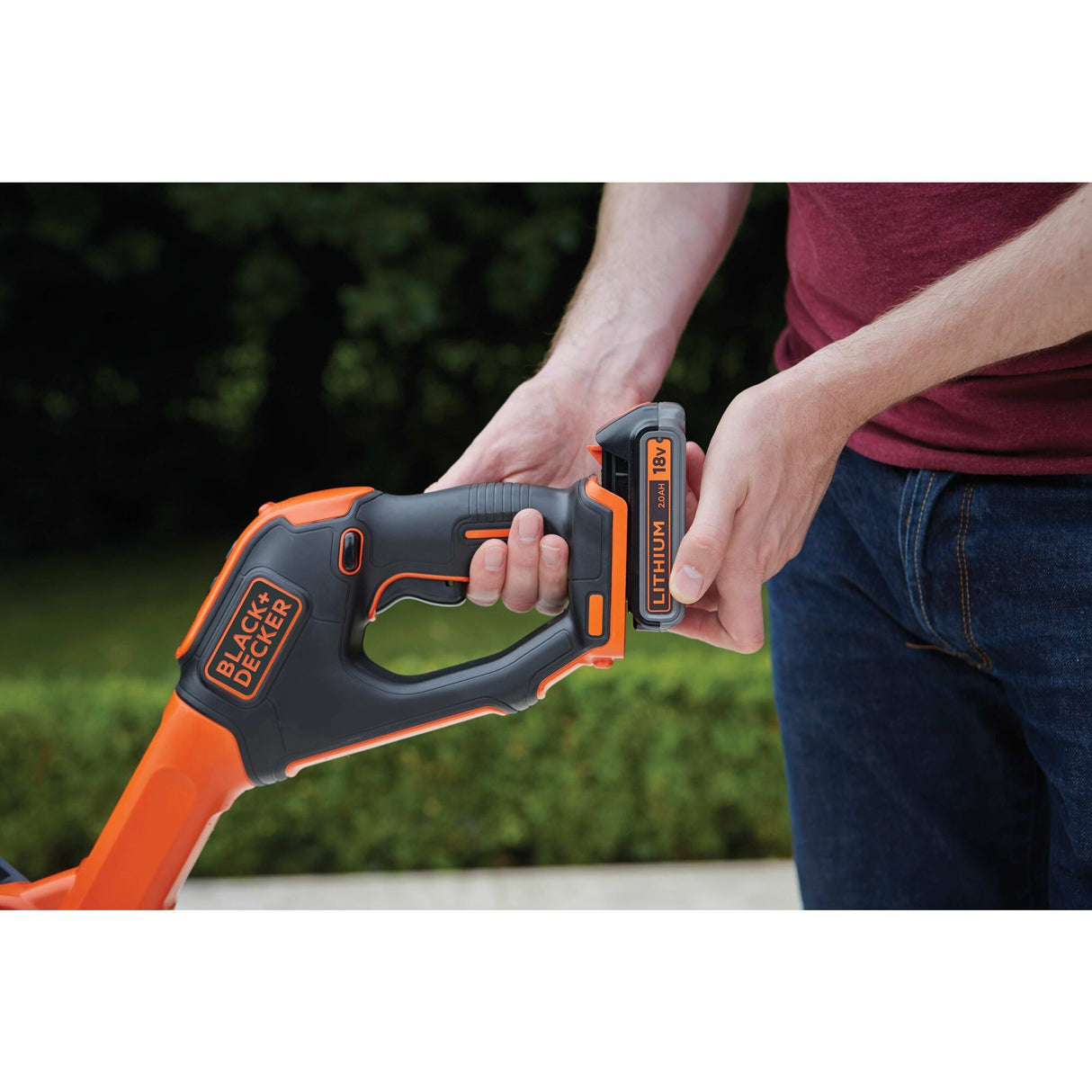 Black+decker accu grastrimmer stc1820pcb (oranje zwart, accu niet inbegrepen)