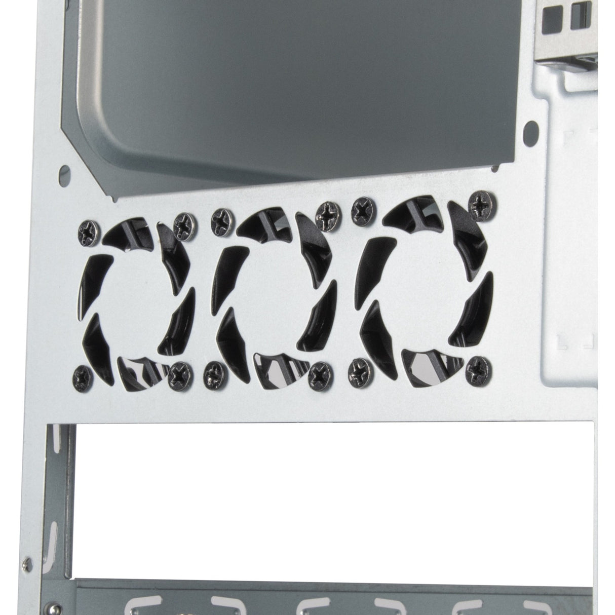 Silverstone sst-cs351 mini tower behuizing (zwart | 2x usb-a | 1x usb-c)