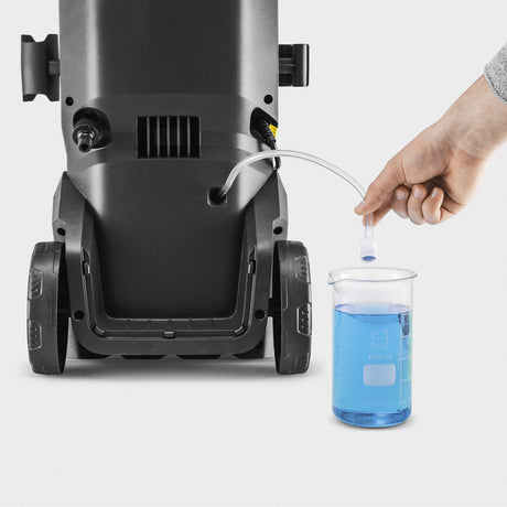 Kärcher k 5 wcm premium home hogedrukreiniger (geel zwart, met vuilfrees, slanghaspel en oppervlaktereiniger)