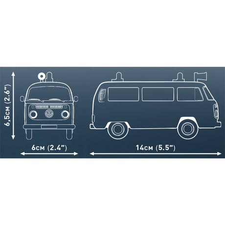 Cobi volkswagen t2b brandweerwagen constructiespeelgoed (schaal 1:35)