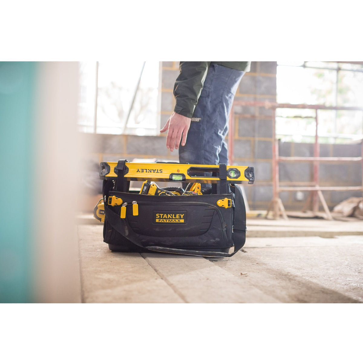 Stanley fatmax open gereedschapstas quick access (zwart geel)