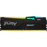Kingston fury beast rgb 64 gb ddr5-5600 (2x 32 gb) werkgeheugen (zwart, kf556c40bb2ak2-64, xmp 3.0, expo)