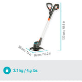 Gardena comfortcut 23 18v p4a solo grastrimmer (grijs oranje, 14701-55, accu niet inbegrepen)