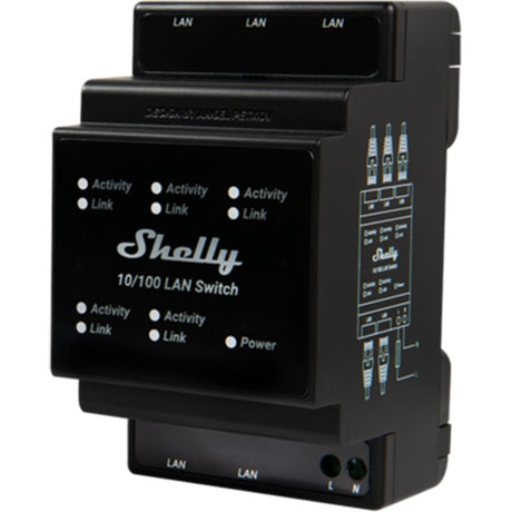 Shelly lan switch schakelaar (zwart)