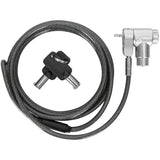 Targus defcon ultimate universal keyed cable lock with adaptable lock head diefstalbeveiliging
