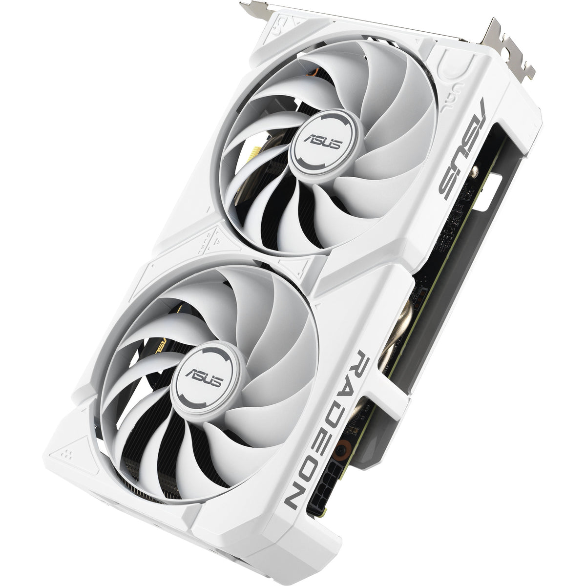 Asus radeon rx 9060 xt dual white edition 16gb grafische kaart (wit, rdna4, gddr6, 2x displayport, 1x hdmi 2.1)