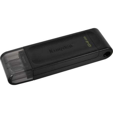 Kingston datatraveler 70 64 gb usb-stick (zwart, dt70 64gb, usb-c 3.2 gen 1)