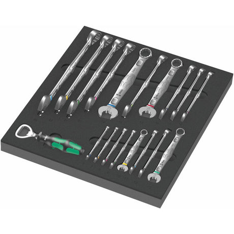Wera 9700 tool rebel werkplaatswagen 1, 94-delig gereedschapswagen (zwart, incl. 4 schuimrubber inzetstukken met gereedschap)