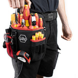 Wiha gereedschapset elektricien gereedschapsset (rood geel, assorti, 18-dlg. incl. heuptas)