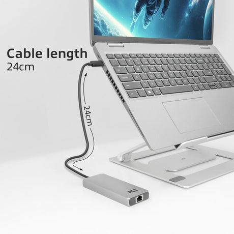 Act connectivity usb-c 4k 8k 60hz dockingstation (grijs)