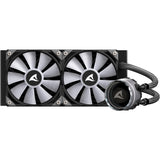 Sharkoon s80 rgb waterkoeling (zwart, 4-pins pwm fan-connector)
